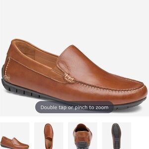 Elegant Tan Leather Slip-On Loafers
